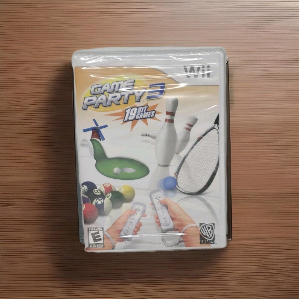 New GAME PARTY 3 -19 Hit Games (Nintendo Wii 2009) Fast Shipping Sealed